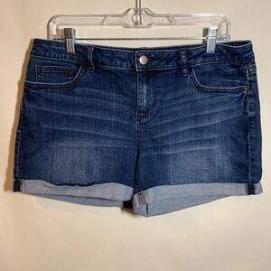 LC Lauren Conrad Dark Wash Denim Shorts